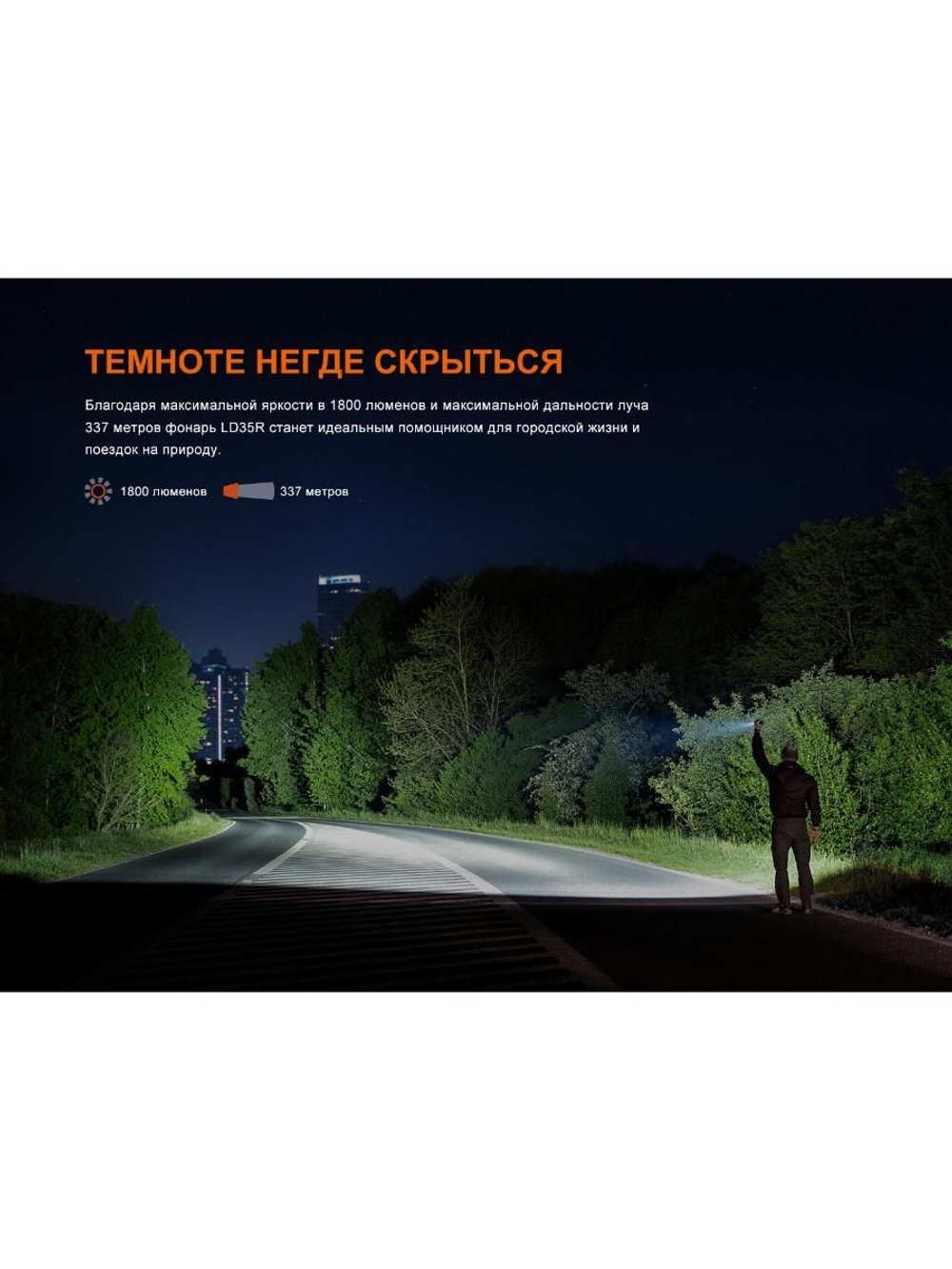 Фонарь Fenix LD35R 1800 люмен