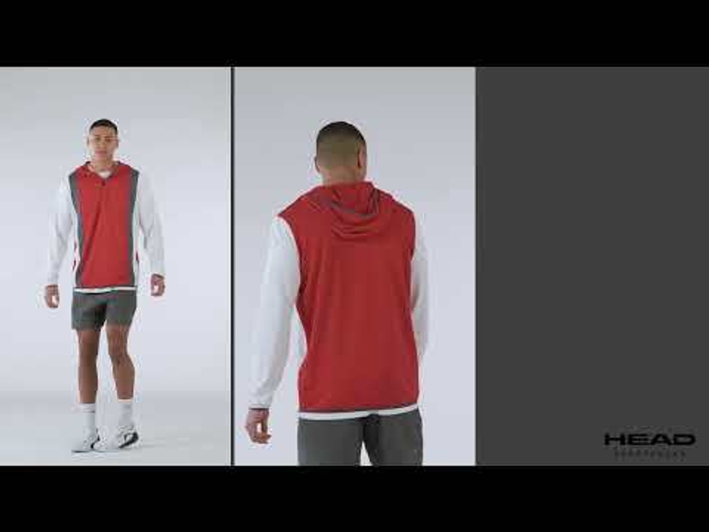 Мужская теннисная кофта Head Club 25 Tech - небесный