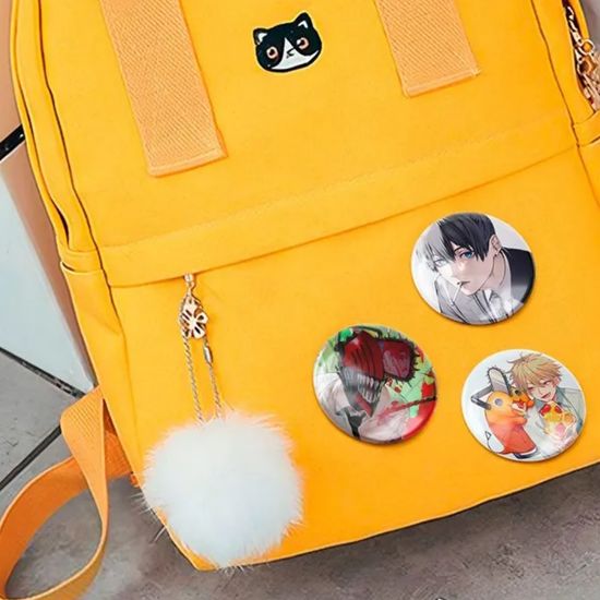 Набор значков аниме Человек-бензопила