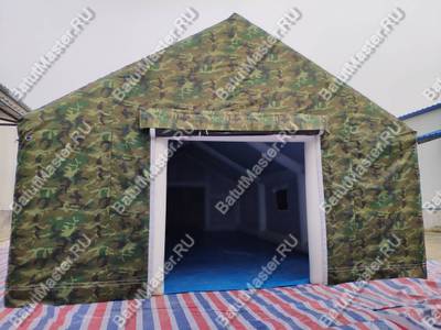Обустройство городка «Гарнизон» из ПВХ, казарма камуфляж, 10×4×4,5 м