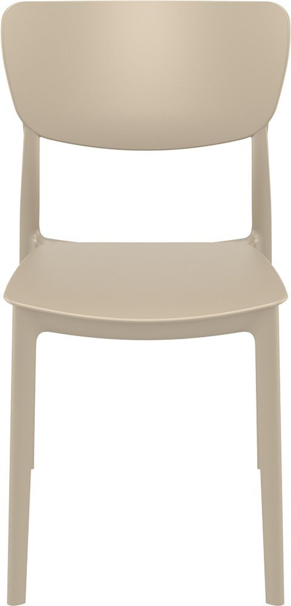 Стул пластиковый Siesta Contract Monna, бежевый