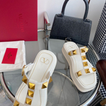 Valentino Roman Stud Slide Sandal