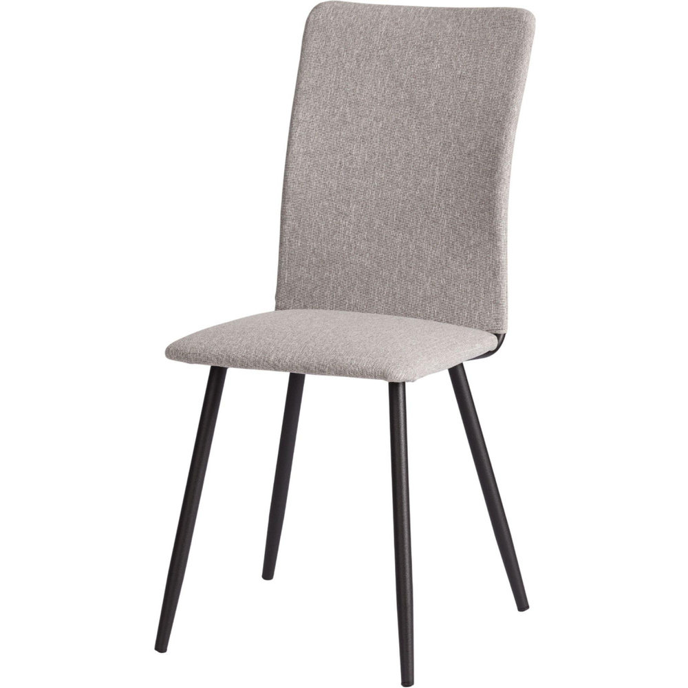 Стул Комус Мебель FABBI ткань рогожка, 45х55х93, серо-бежевый