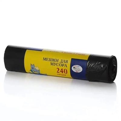 Мешки для мусора «Мультипласт» 240л ПВД особо прочные