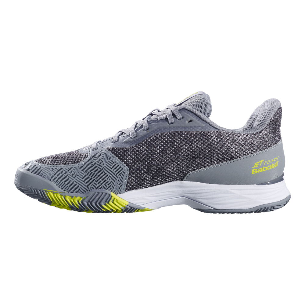 Мужские теннисные кроссовки Babolat Jet Tere Clay Court Shoe Men - Dark Grey, Neon Green