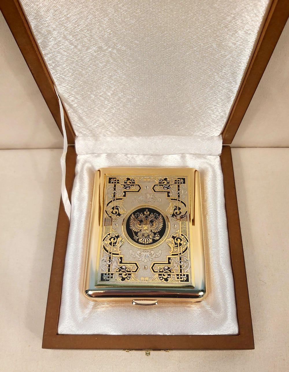 Портсигар "Герб РФ" №8