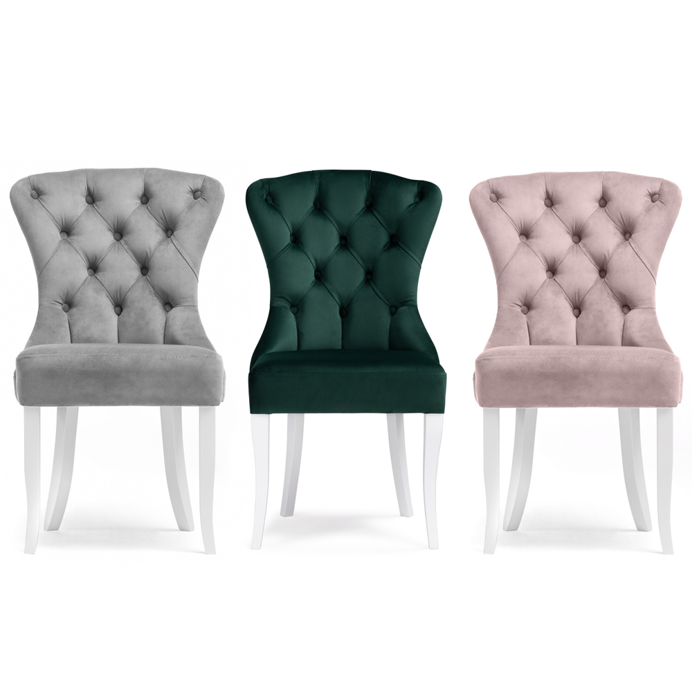 Стул деревянный Woodville Милано 1 зеленый, белый, ножки белые