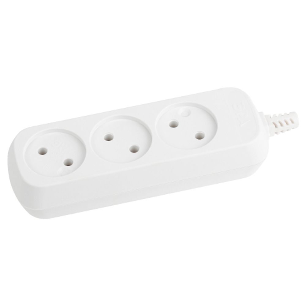 Колодка ЭРА KX-3 3 розетки без зазeмления белая