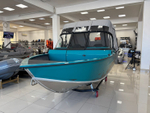 Моторная лодка, Триера 470 FISH, бирюзовый