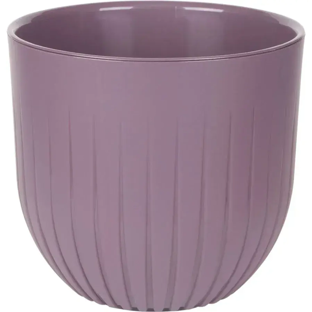 Пластиковый горшок с вкладкой Альфа слива 1,4 л д. 13 н.12,5