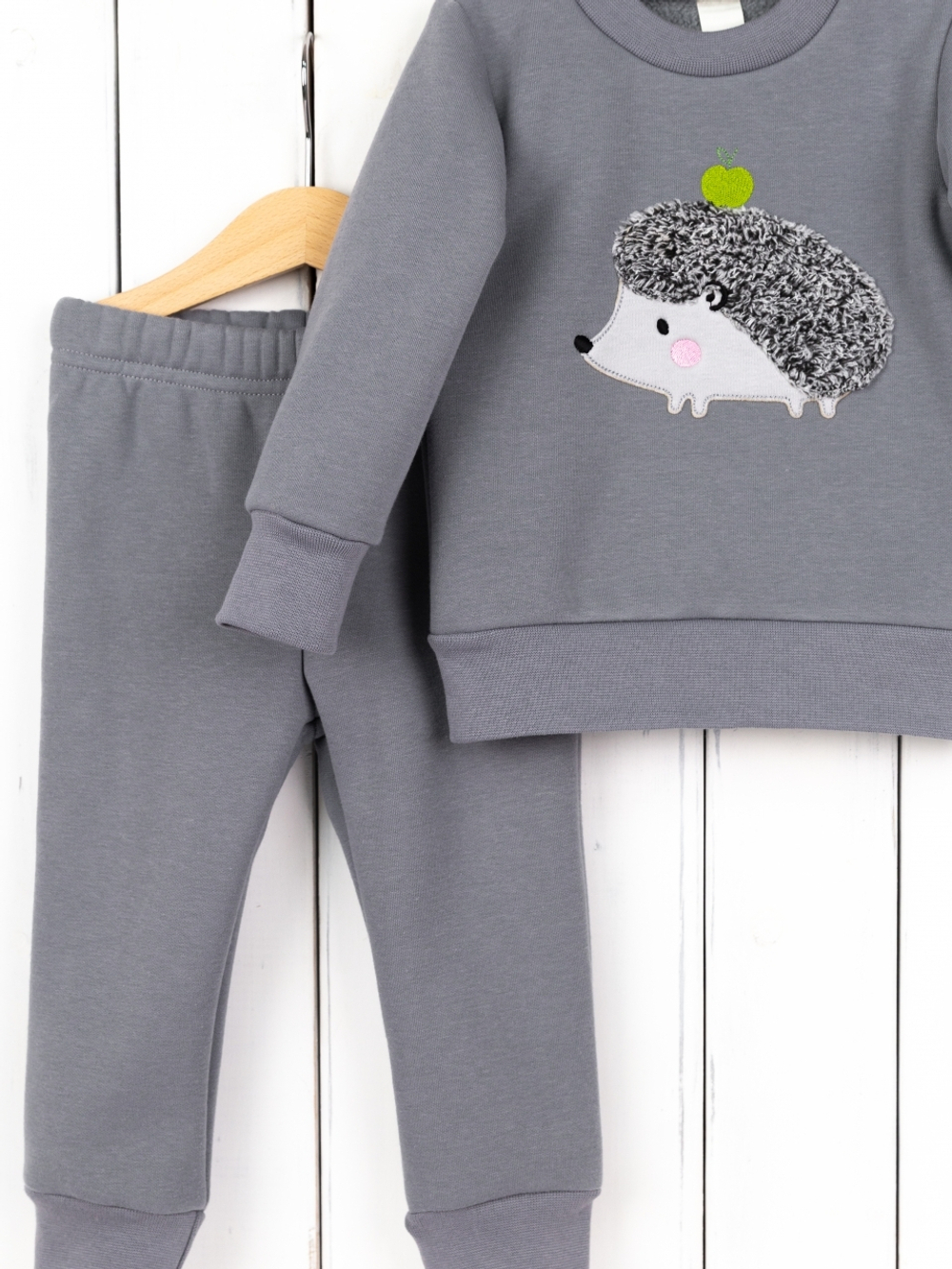 Костюм серый "Ежик" с утеплением