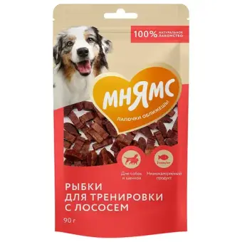 Лакомство для собак Мнямс на каждый тренировочные "Рыбки" из лосося 90г