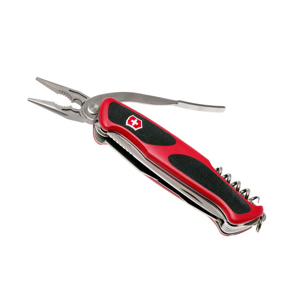 Нож перочинный Victorinox RangerGrip 74 (0.9723.C) 130мм 8 функций красный/чёрный