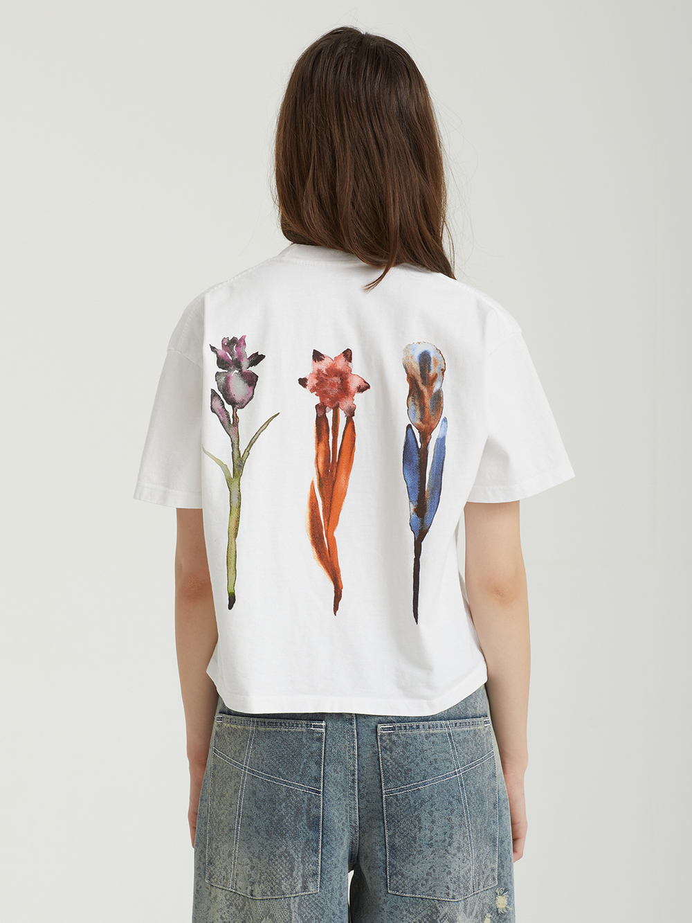Женская Футболка Obey Water Color Flower