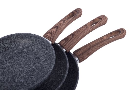 Набор сковород 20 см, 24 см, 28 см. Kamille KM 4169 с гранитным покрытием