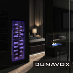 Винный шкаф большой DUNAVOX DX-104.375DSS синяя подсветка