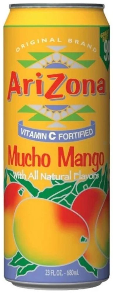 Чай Холодный Зеленый со Вкусом Манго Arizona Mucho Mango 0.68 - банка