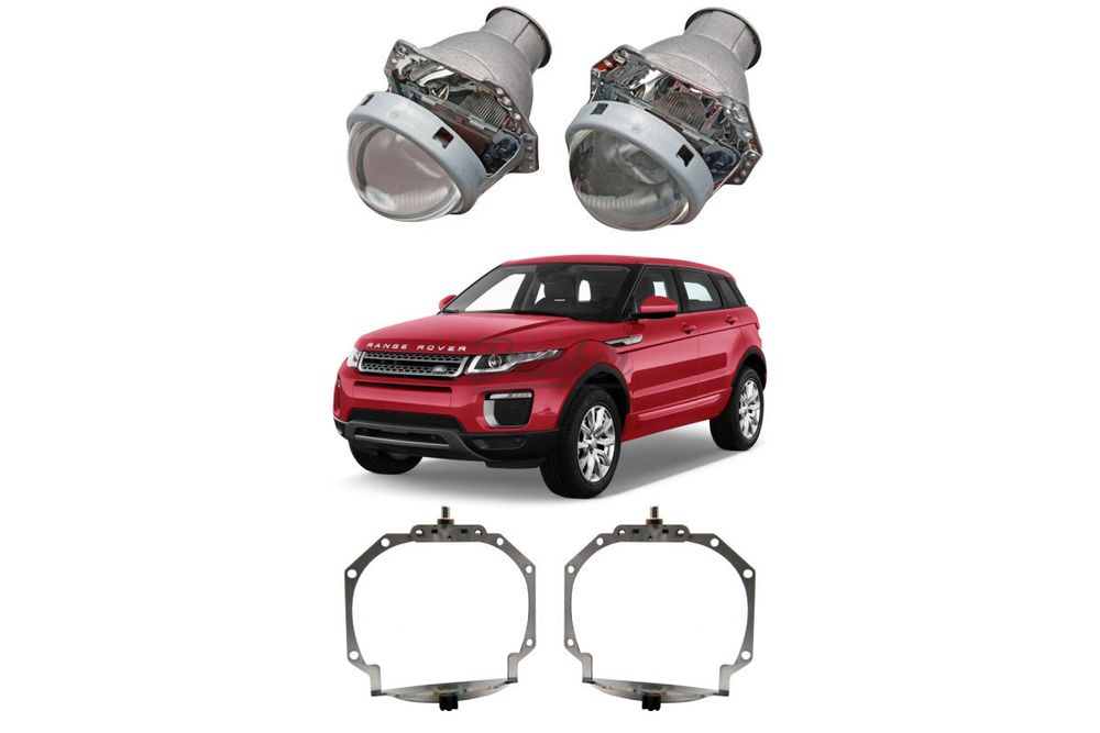 Готовый комплект для замены штатных линз c AFS Range Rover Evoque I дорестайлинг 2011-2015