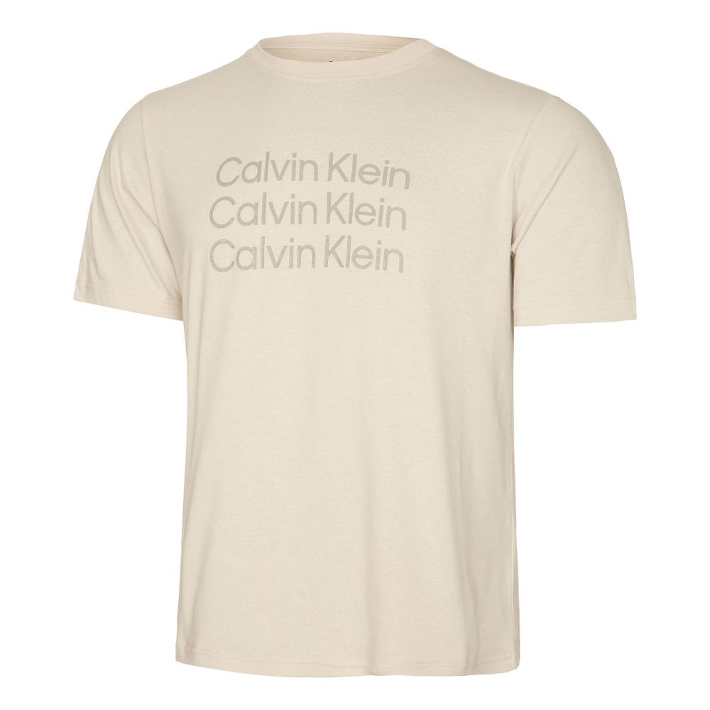 Мужское теннисное поло Calvin Klein T-Shirt Men - Beige