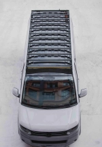 Платформа на крышу с люстрой и лестницей для VolksWagen Caravelle 2010-2015 Багажник на крышу Лестница