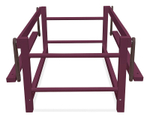 Кроватка детская Lillaland Lilla Aria с маятником Italian Plum