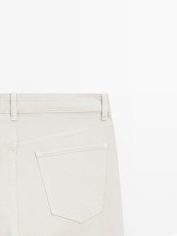 Massimo Dutti Джинсы Slim Fit, серо-бежевый