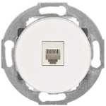 Розетка телефонная RJ-12 Vintage 885504-1, белая / 1 разъем
