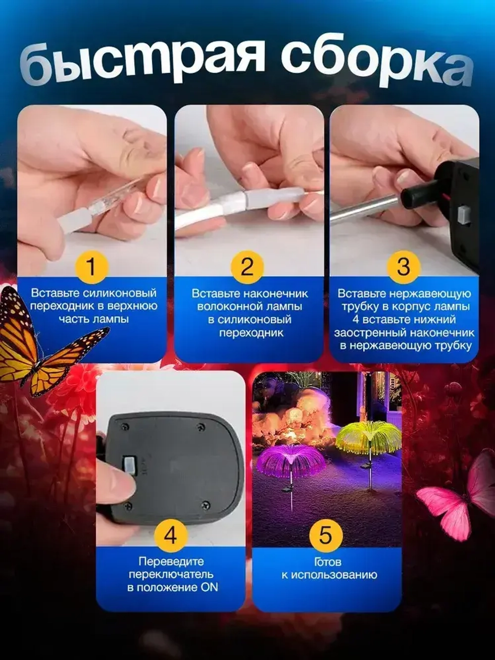 NOLA HOME Уличный светильник, 1.2W, количество ламп:4шт