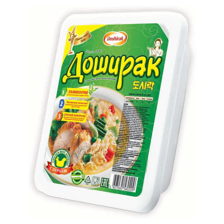 Лапша Доширак со вкусом курицы с перцем 90 гр