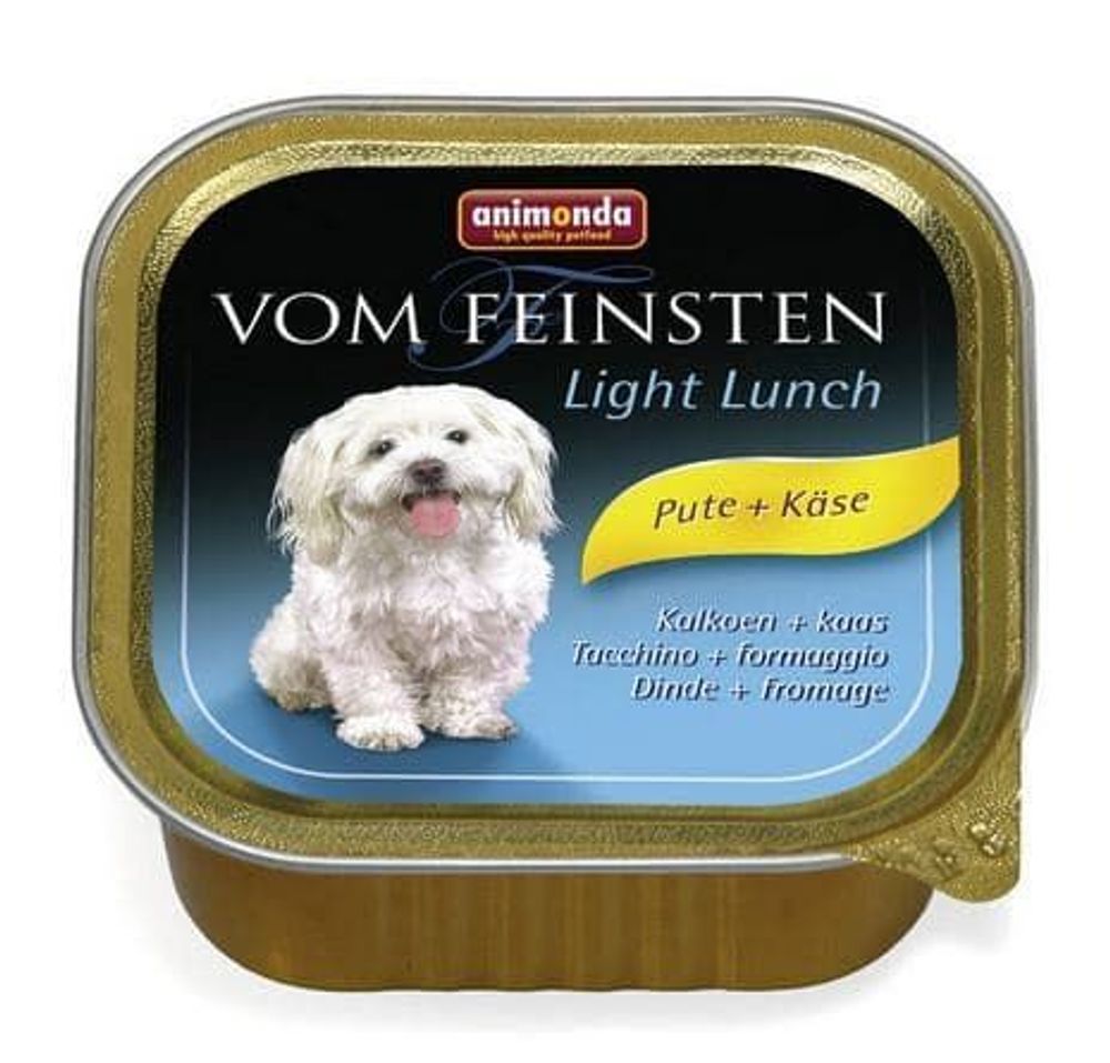 Консервы Vom Feinsten Light Lunch Облегченное меню для собак с индейкой и сыром