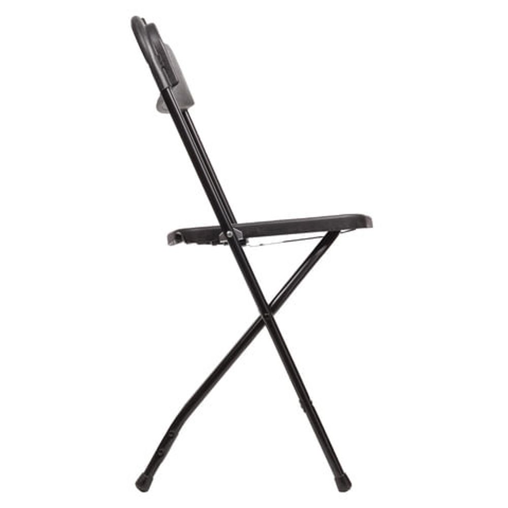 Стул складной для дома и офиса BRABIX "Golf CF-002", черный каркас, пластик черный, 531563