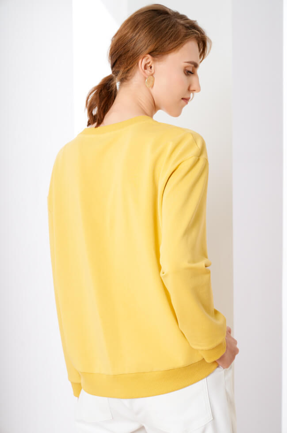 22387 Джемпер женский (желто-горчичный)