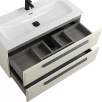 Тумба с раковиной Cezares ECO-CER-N 100 ECO-CER-N-1000-2C-SO-AS-P альпака брашированная