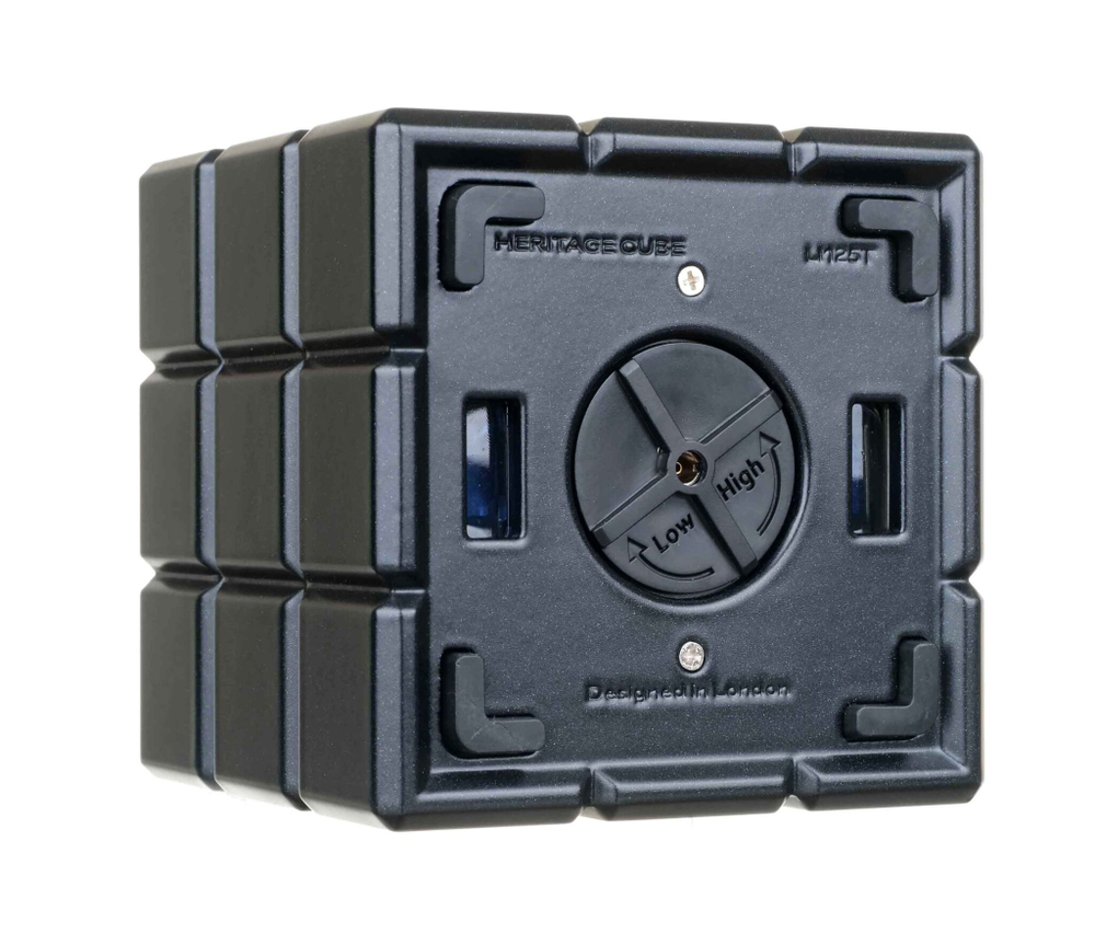 Зажигалка настольная Colibri Heritage двойного действия: турбо или обычное пламя, Черный лак LI125T1