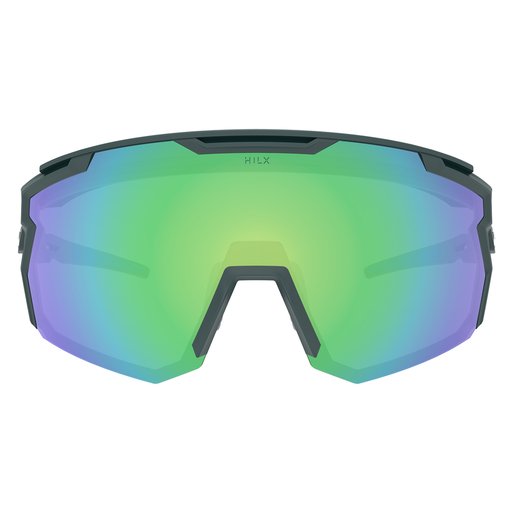 Спортивные очки HILX Samurai / Matt Solid Seaweed Green / Green Polarized Lens + Clear Lens