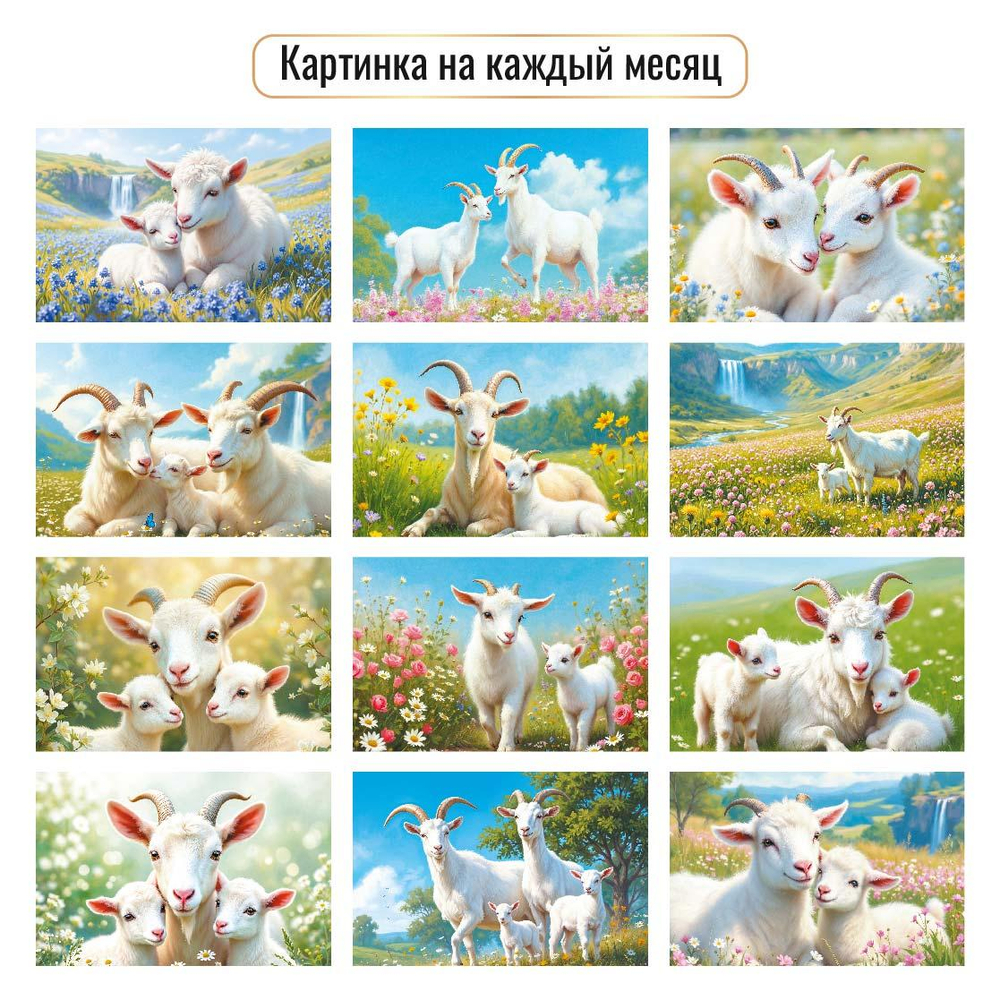 Календарь отрывной на магните 2027 "Символ года" 10332 (Квадра)