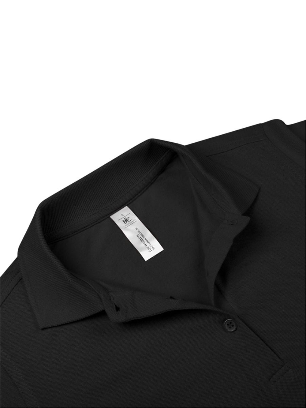 Рубашка поло медицинская женская Доктор стиль Safran Timeless, черная, размер M