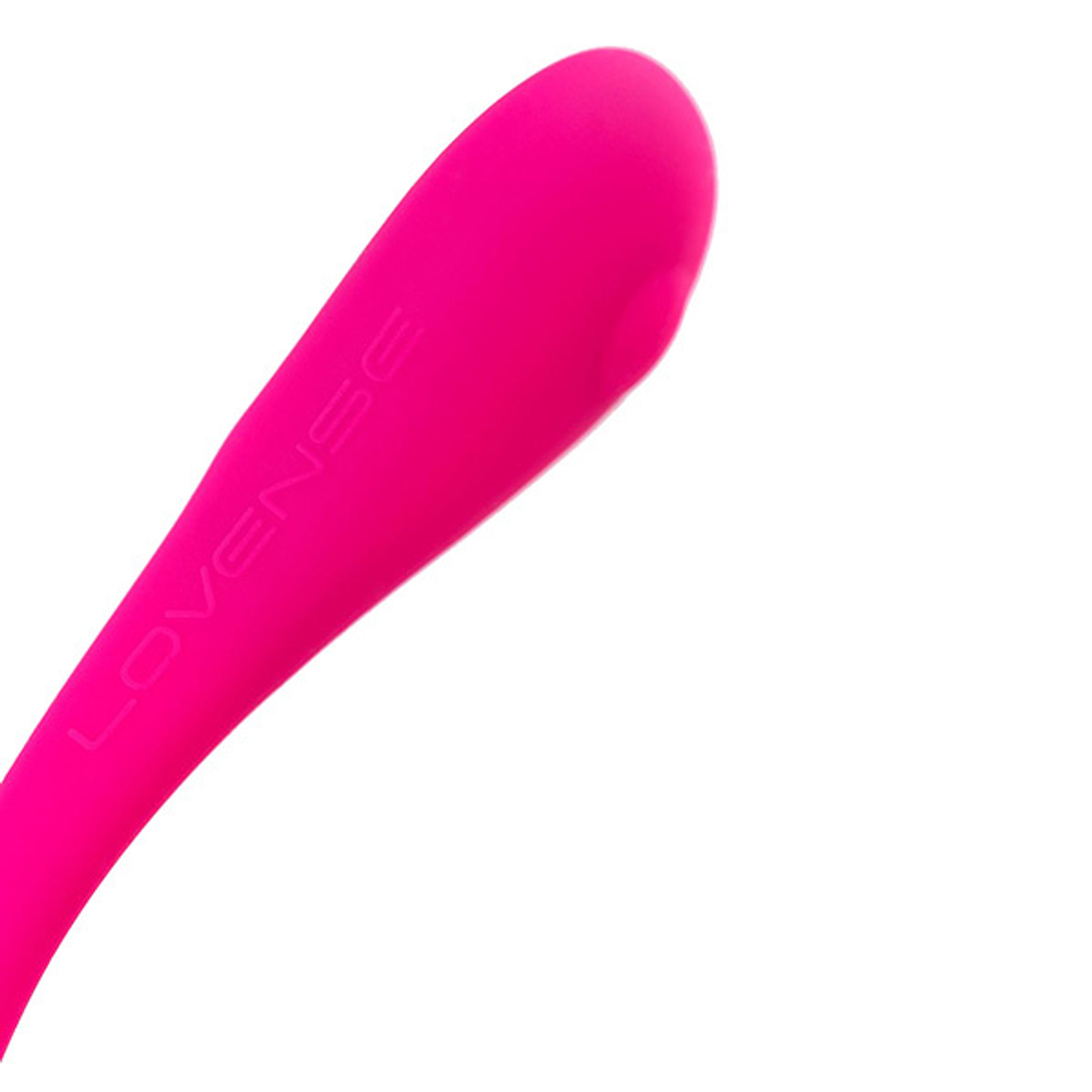 Розовое силиконовое виброяйцо 18см с управлением через приложение Lovense Lush 3 Smart Vibrating Egg Pink LE-10