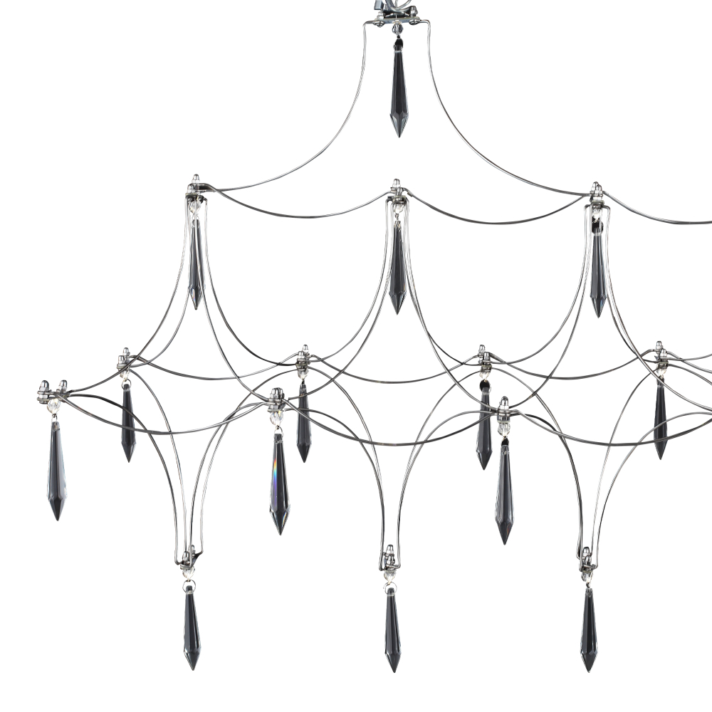 Светильник светодиодный, хром, прозрачный, GRAVETTA, LED, 17