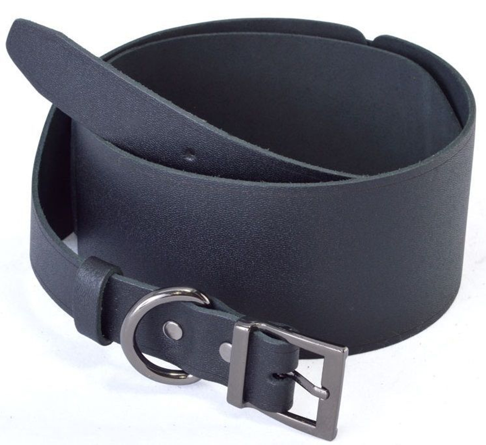 Ремень из натуральной кожи черного цвета - размер S (Размер: S) (Цвет: черный)