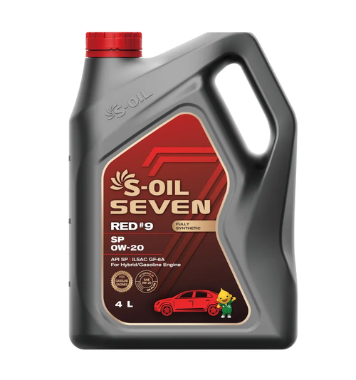 Моторное масло S-Oil Seven Red #9 0W-20 SP, синтетическое, 4 л