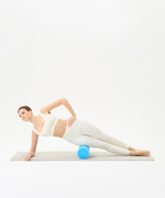 Ролик для йоги и пилатеса FA-501, 15x45 см, синий пастель