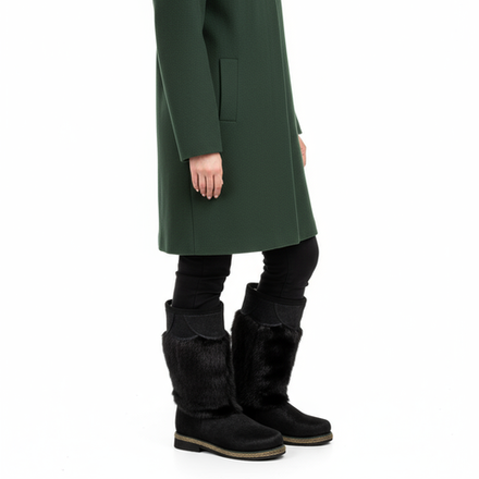 Унты женские из меха норки и кожи