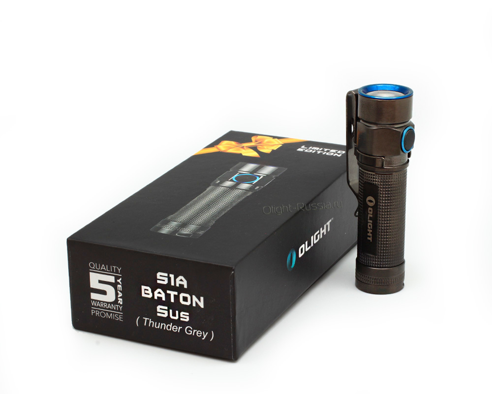 Фонарь Olight S1A-SS Stainless Steel Limiited Edition