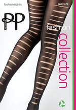 Стильные колготки с эффектом рванных полос (Размер: S-M-L) (Цвет: черный)