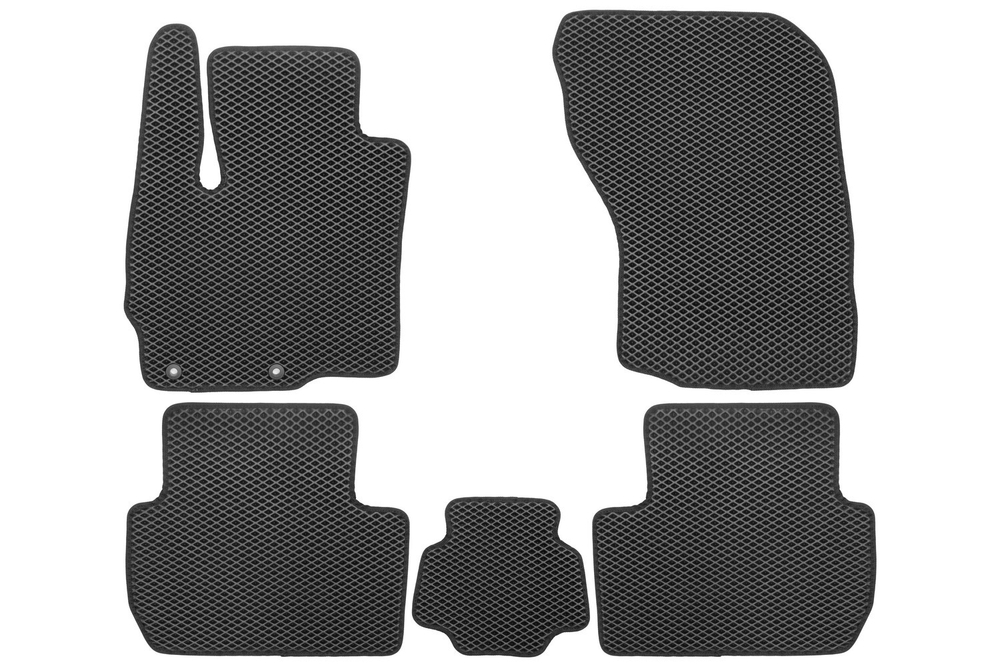 Коврики в салон для MITSUBISHI Outlander III, IIIr, r2, r3 2012-6 (черная окантовка), 5шт. арт.EVA.B.0503502922110K