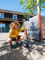 Самокат Micro Sprite LED Неохром