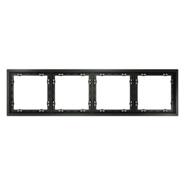 Рамка пластиковая VOLTUM S70 на 4 поста, (титан)