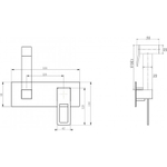 Гигиеническая лейка Q со смесителем WHITE CHROME_Комплект