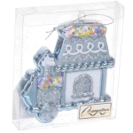 Ёлочная игрушка «Пряничная машина» 9,5*2*10,5 см, голубой
